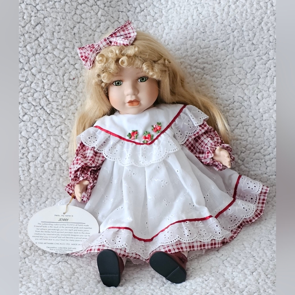13" Jenny Beautiful Porcelain Doll